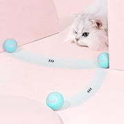 Cat Ball Toy, Automatic 360° Self-Rotating Rolling Ball with USB Rechargeable Moving, Lighting, Pet Exercise Kitten and Dog Playing Smart Cat Toy (Multicolor)
