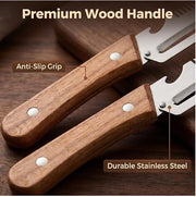 3-in-1 Multifunctional Vegetable Peeler with wooden grip (Pack of 1)