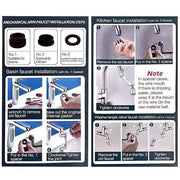 2 Mode Splash Filter Kitchen Tap Extended Faucet