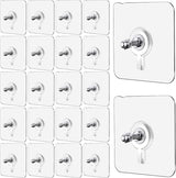 Wall Mount Screw Hooks for Kitchen Bathroom Bedroom Living Room 40 Pcs